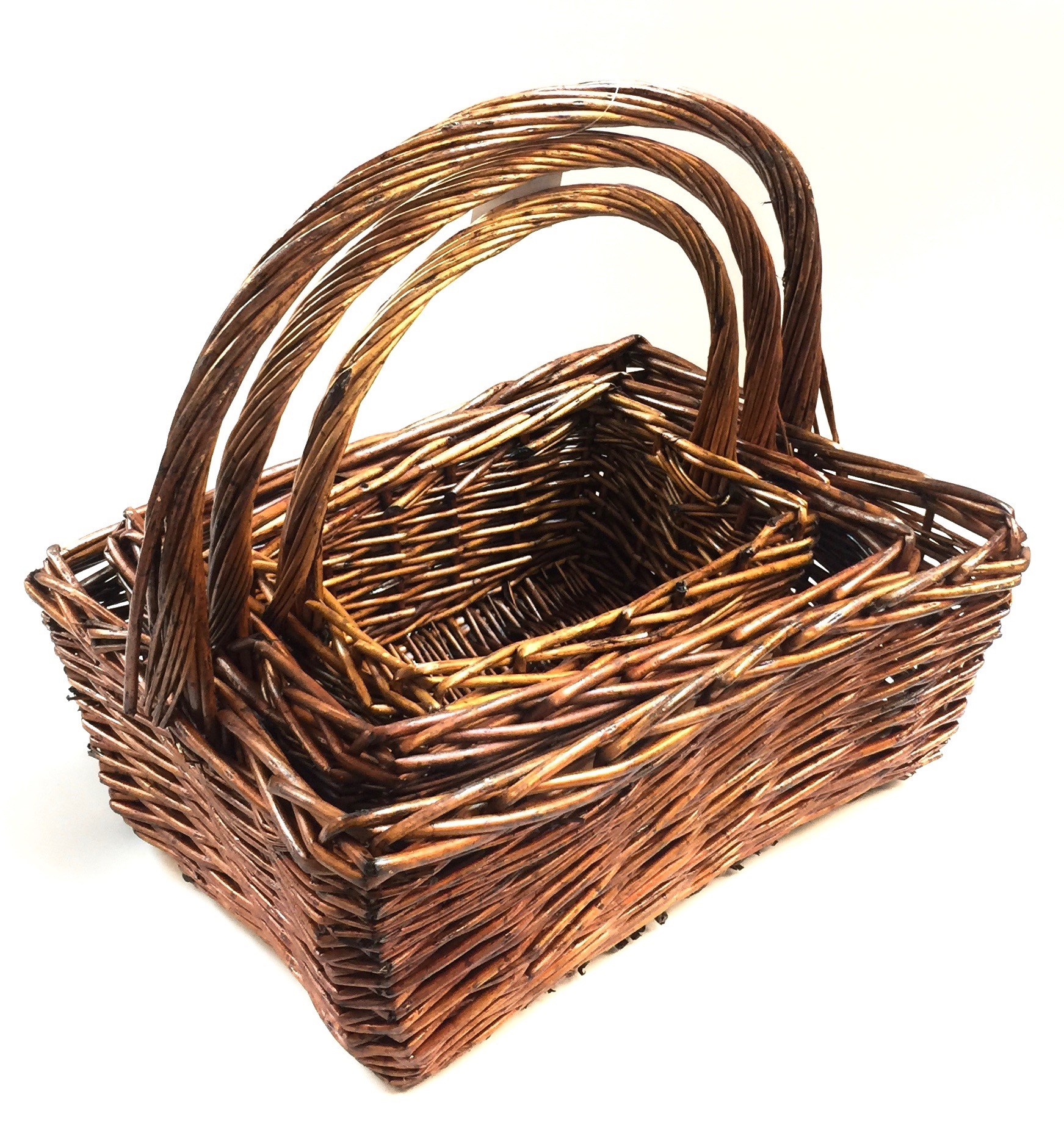 (image for) Wicker Basket Honey Rectangle Set/3