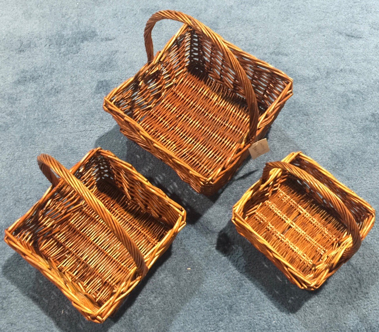 (image for) Wicker Basket Honey Square Set/3