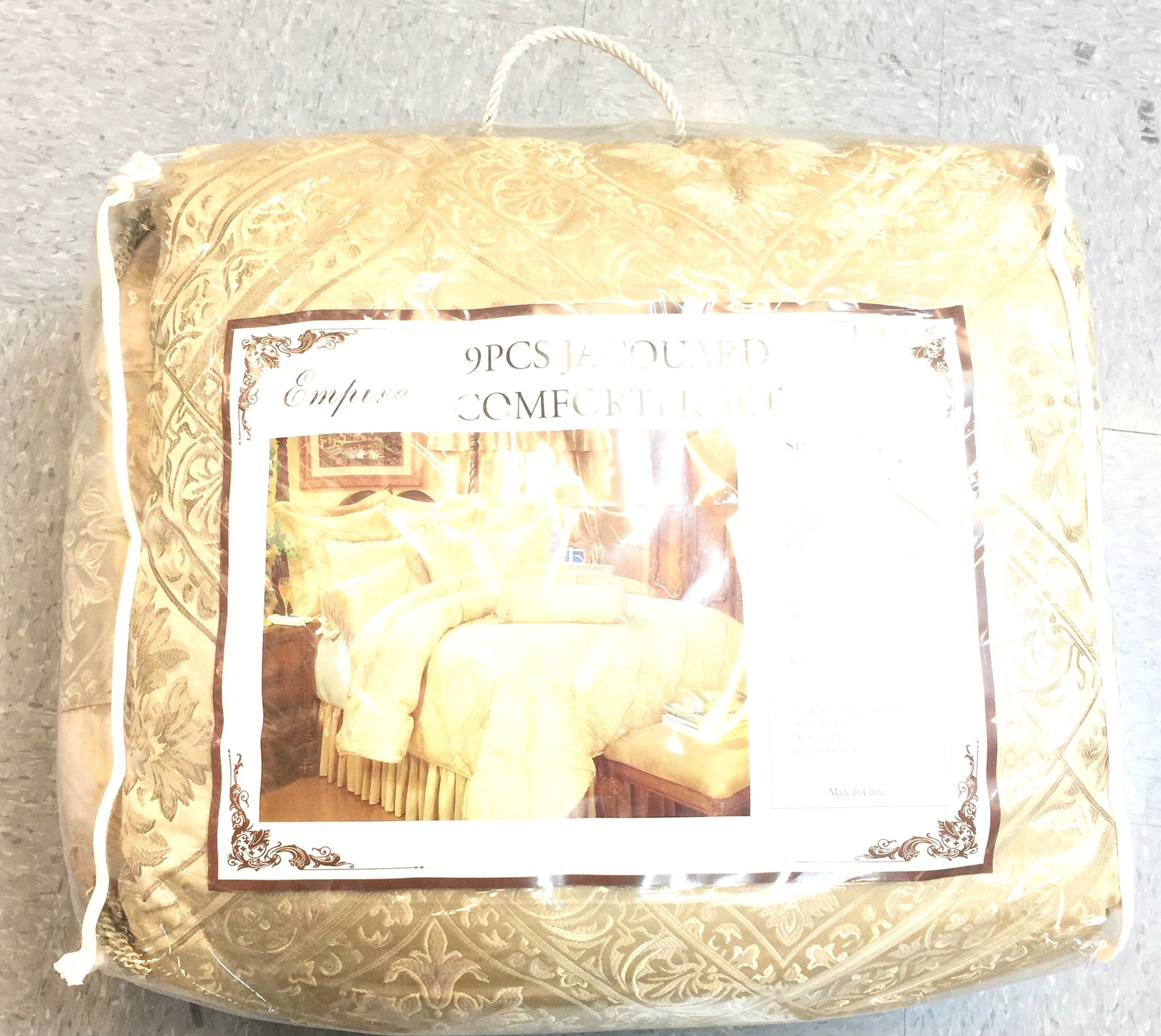 (image for) 7 Pc Queen Comforter Set - Gold