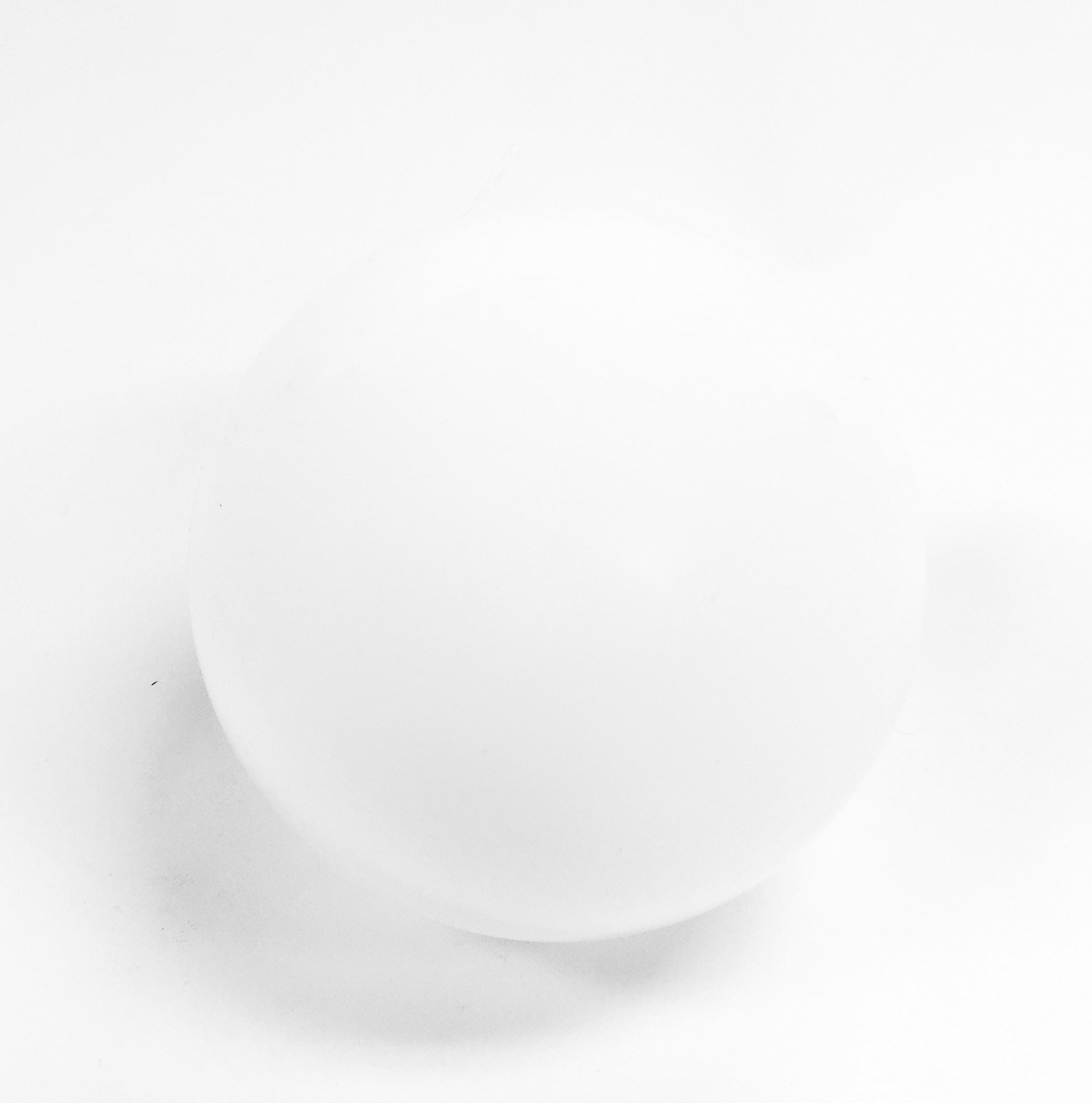 Glass Sphere White 6"