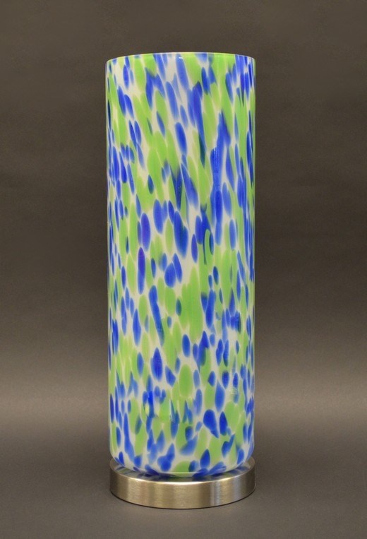 (image for) 17" Blue Green Cylinder Lamp