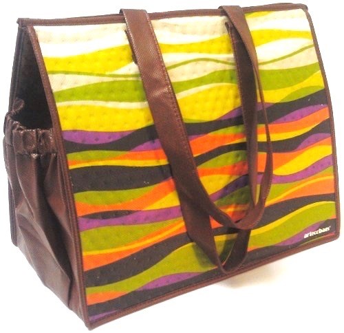 (image for) Large Wine Bag Insulated - Wave