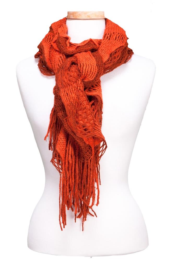 (image for) Bunchy Net Frill Scarf Asst*