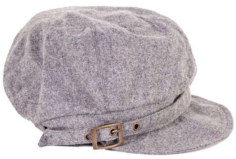 Soft Cotton Hat w/Buckle - Grey