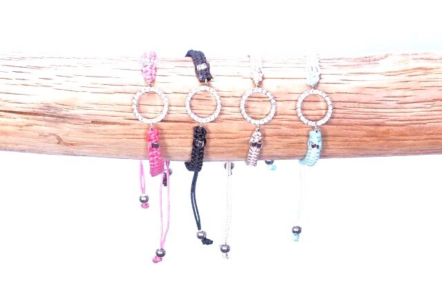 (image for) Braided Bracelet W/Crystal Circle