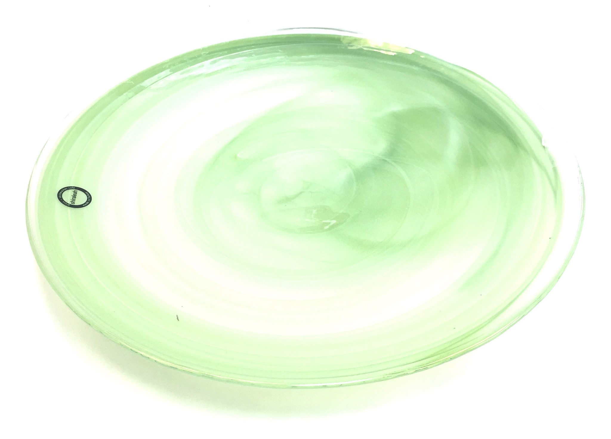 15" Glass Plate Jade (image for) 15" Glass Plate Jade