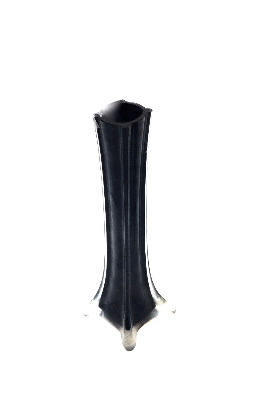 Glass Tower Vase Black 8" (image for) Glass Tower Vase Black 8"
