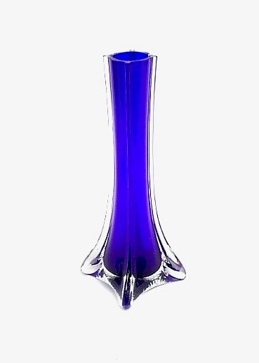Glass Vase 8" Cobalt Blue (image for) Glass Vase 8" Cobalt Blue