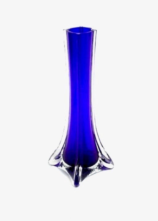 Glass Vase Blue 16" (image for) Glass Vase Blue 16"