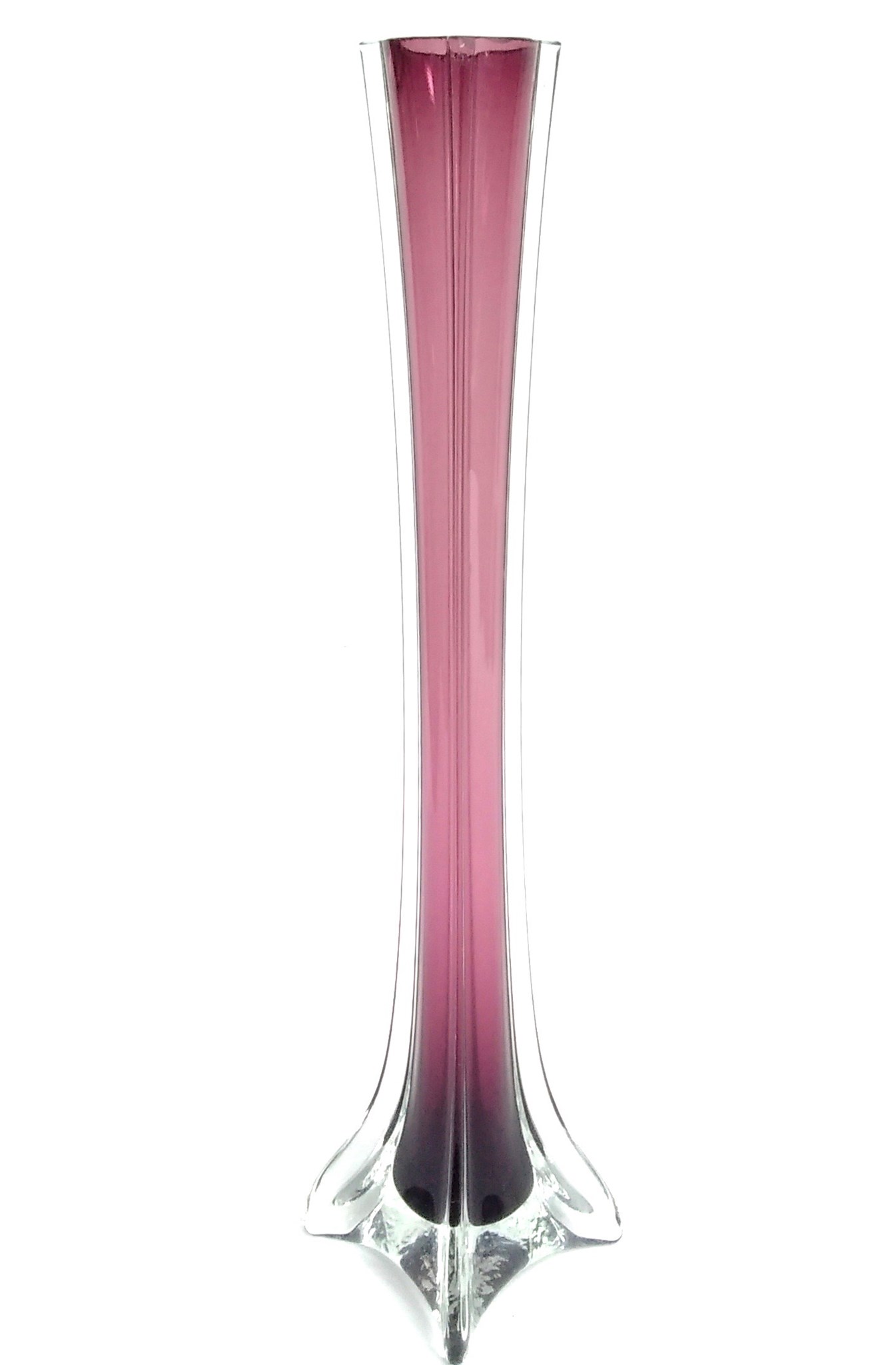 Glass Vase 16" Purple (image for) Glass Vase 16" Purple