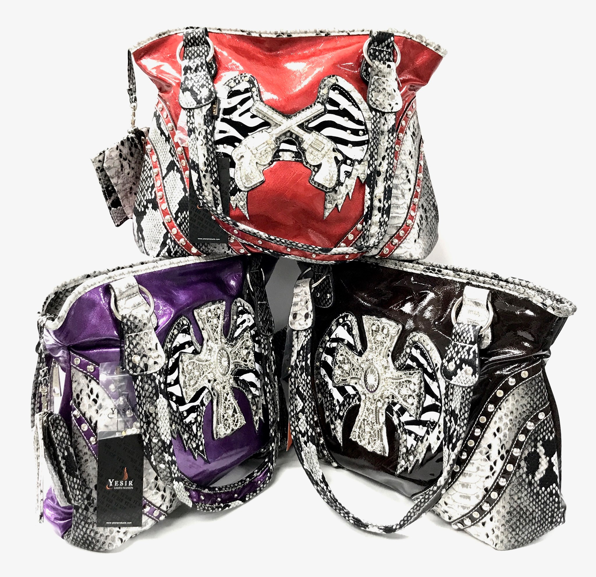 (image for) Fashion Handbag With Cross Asst