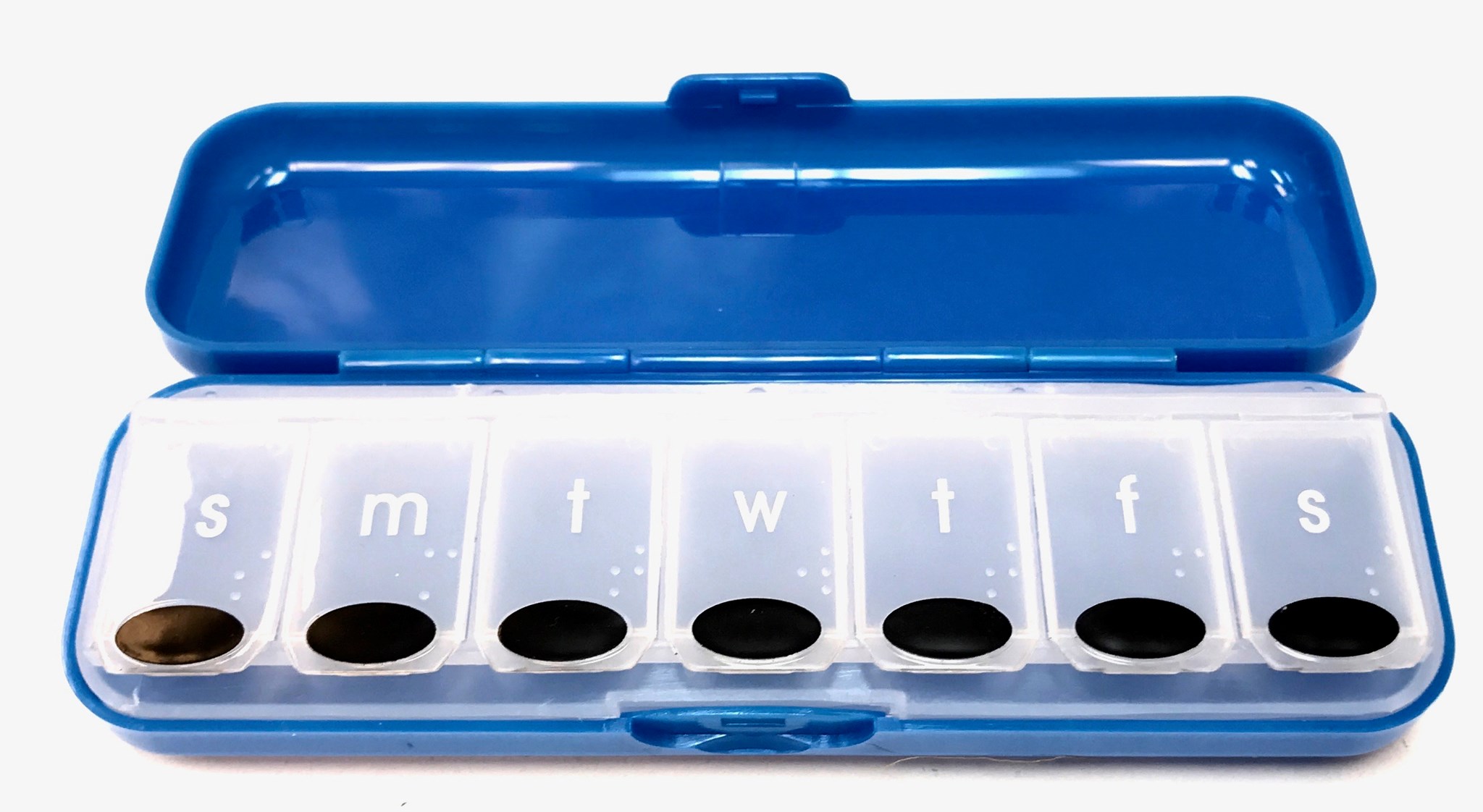 (image for) Flip Top 7-Day Pill Box Blue