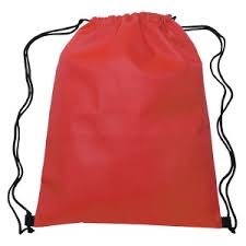(114484) Drawstring Bag Red 6x8