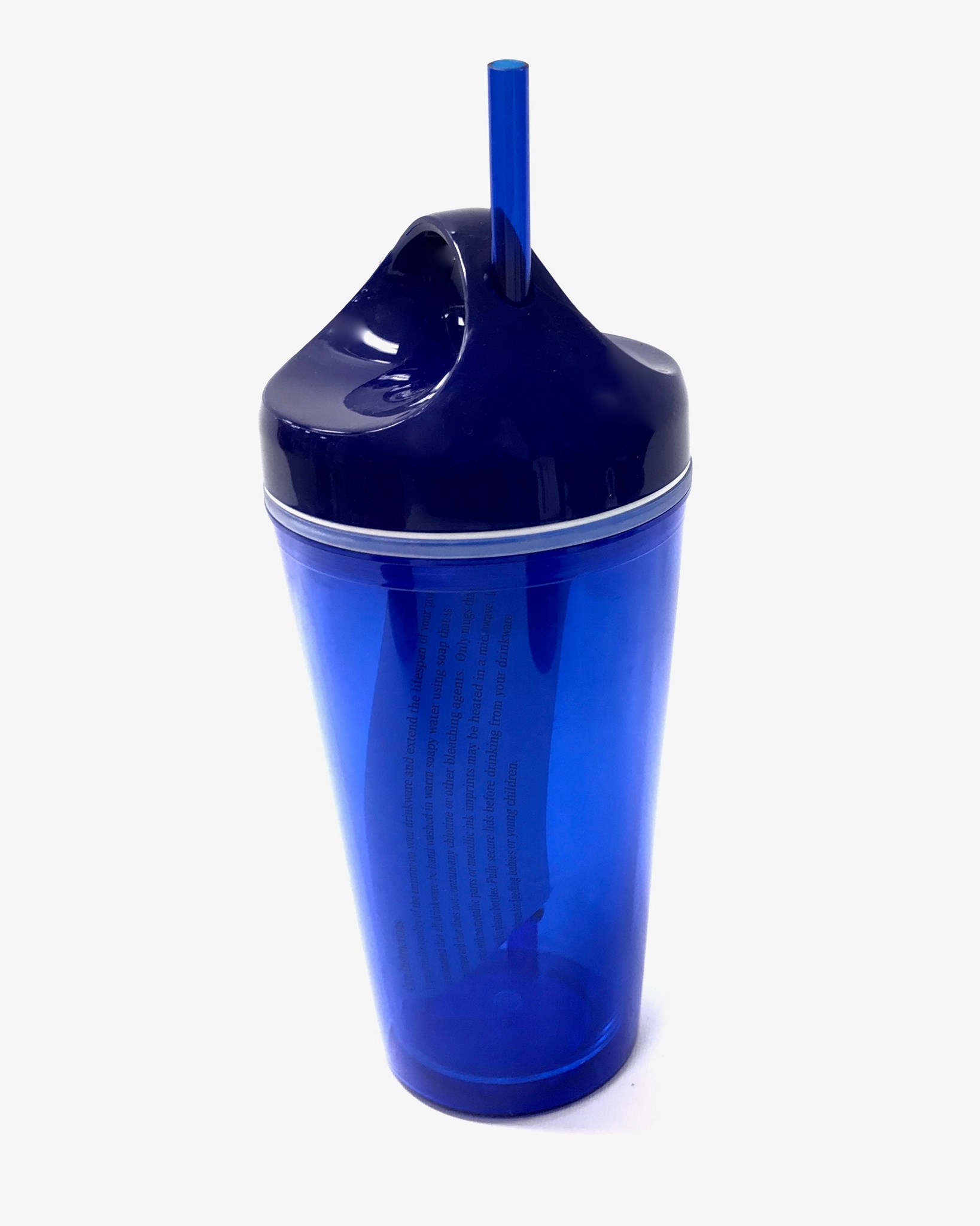 (image for) (0017481) Circle Lid Acrylic Tumbler 16 Oz - Blue/Blue