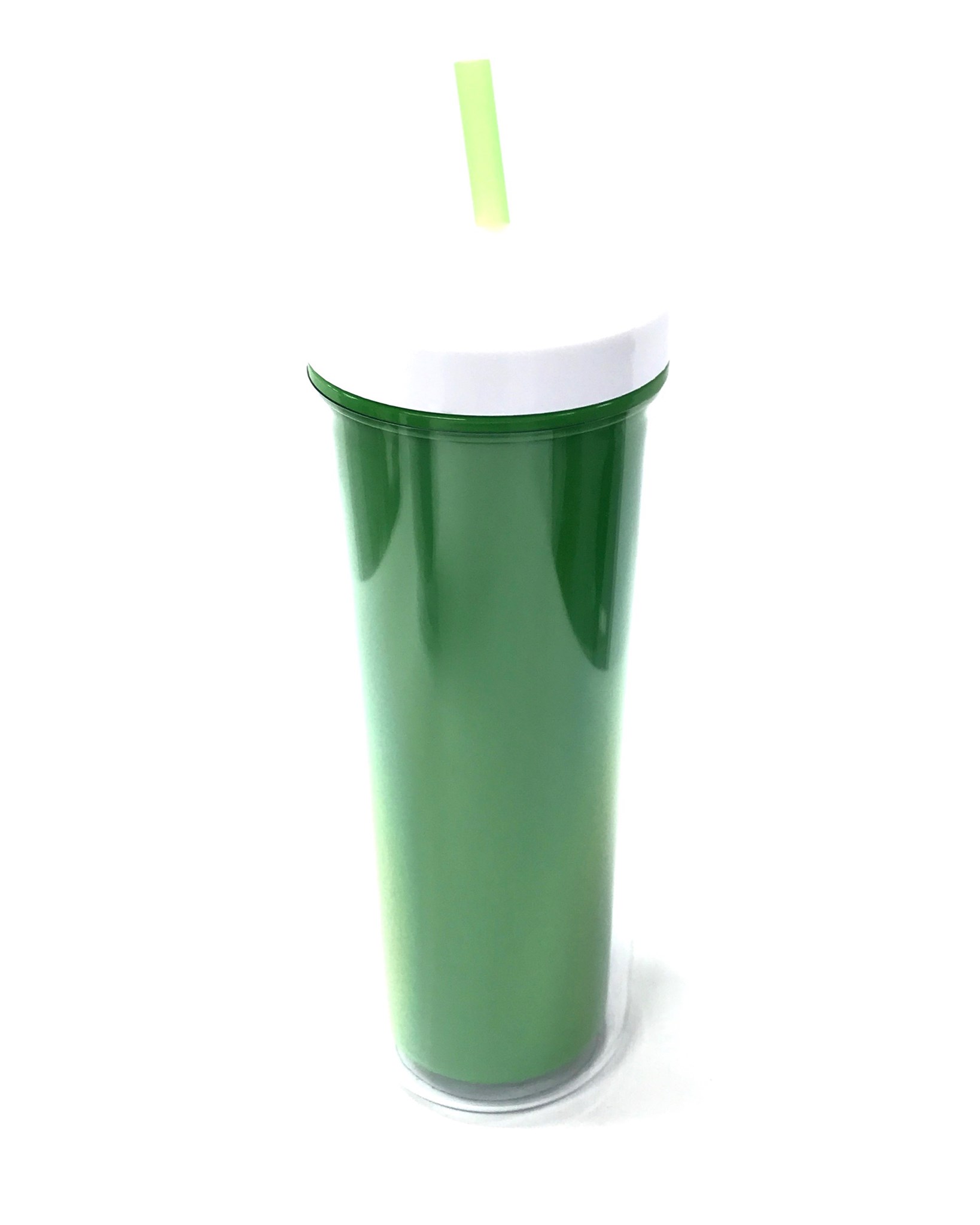 (image for) (0017504) Ava Slender Tumbler 17 Oz - Green/White