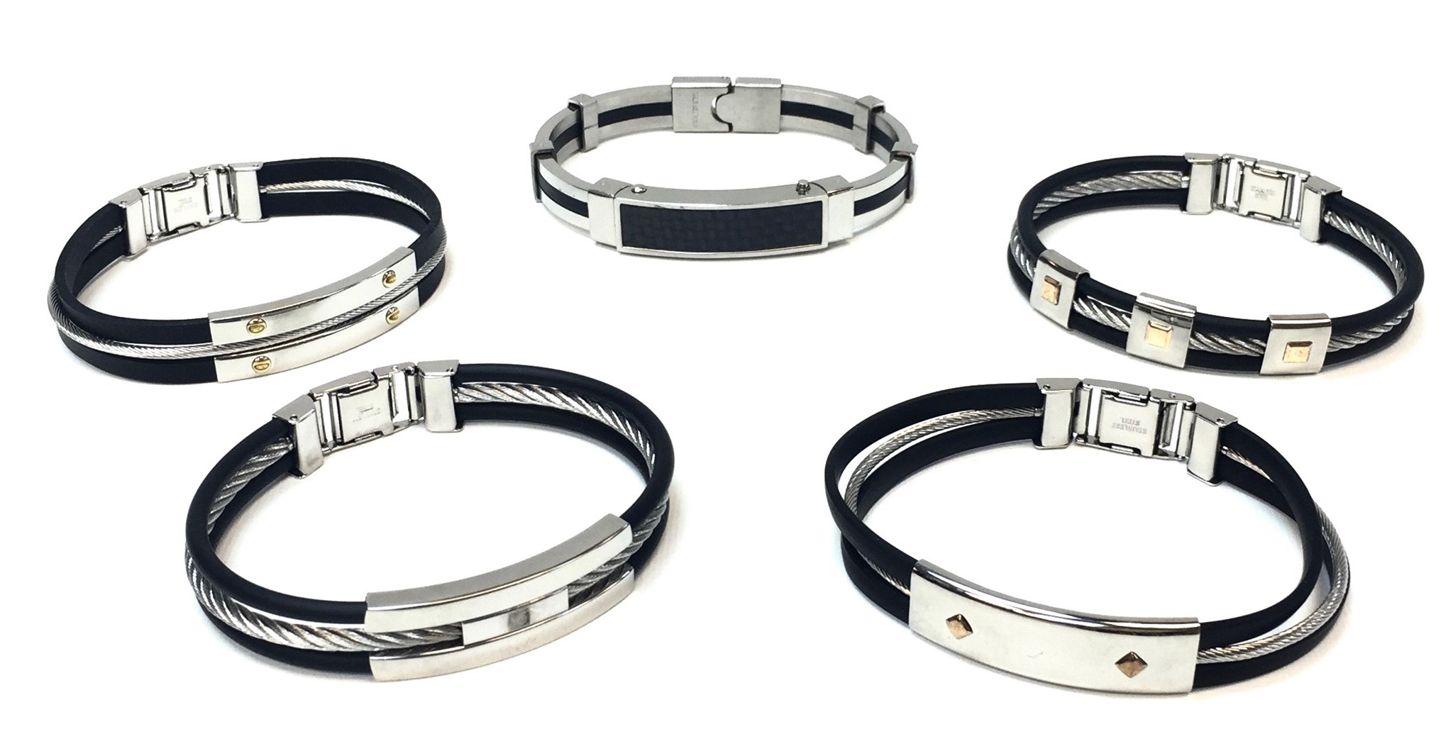 Men's Stainless Steel Bracelets (image for) Men's Stainless Steel Bracelets