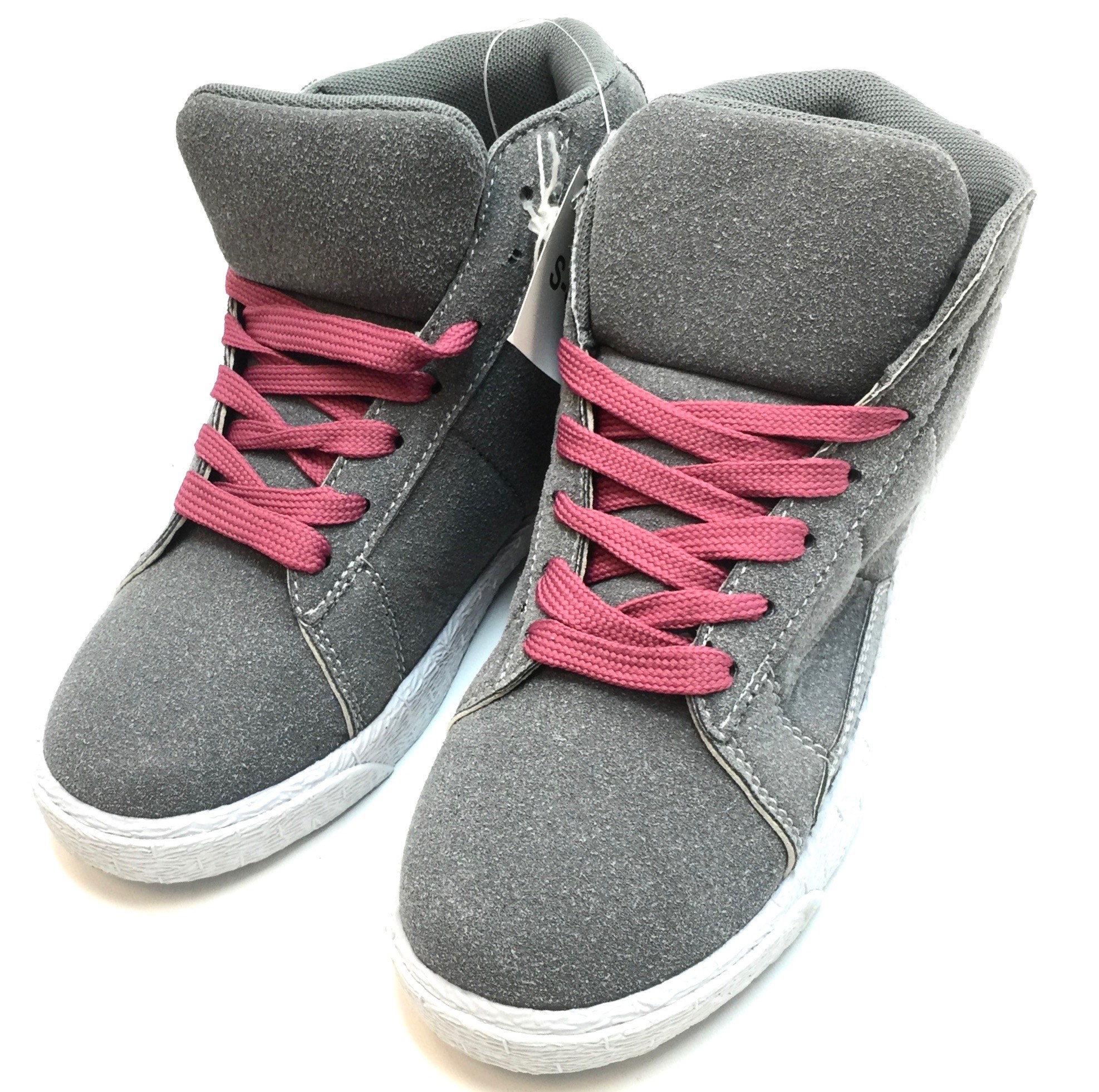 (image for) Womens Hightop Sneaker Grey/Pink
