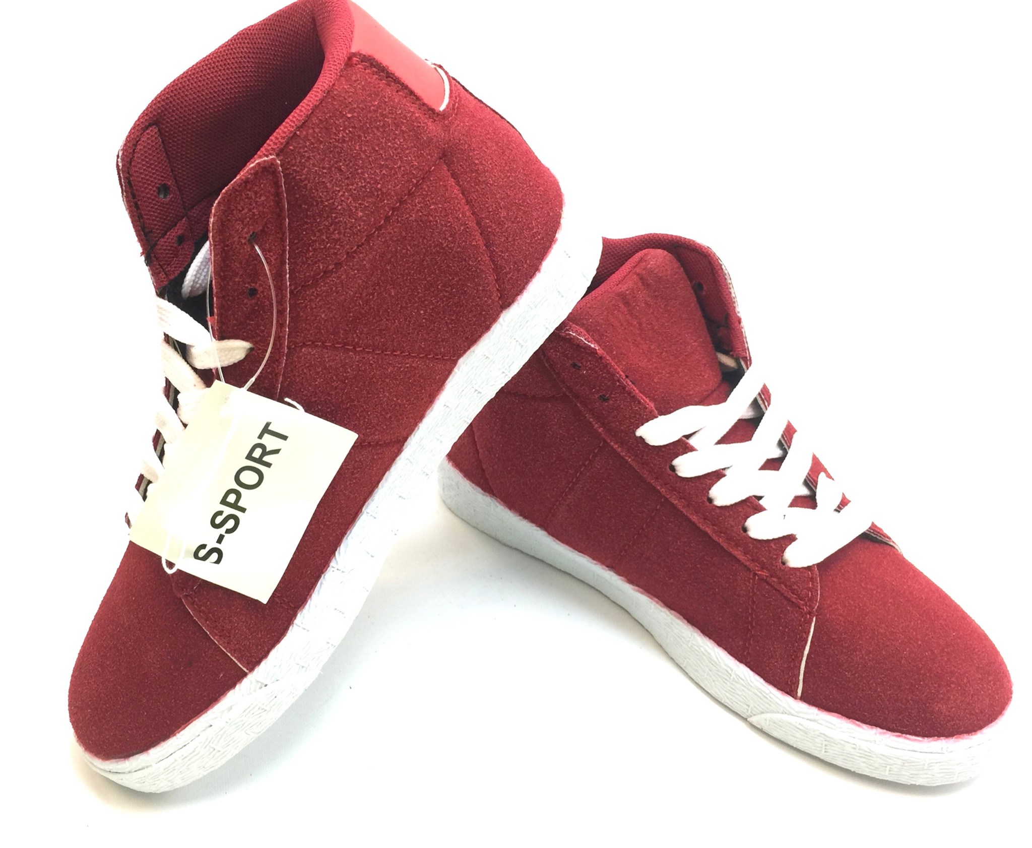 (image for) Womens Hightop Sneaker Red/White