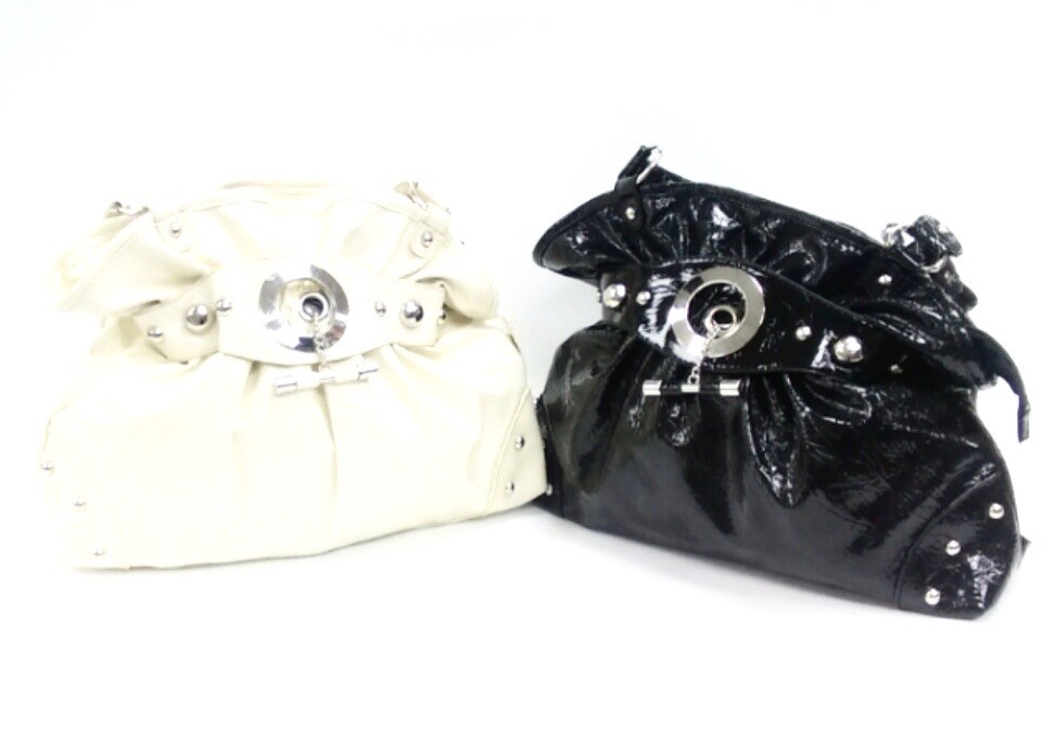 (image for) Fashion Handbag w/Studs Black
