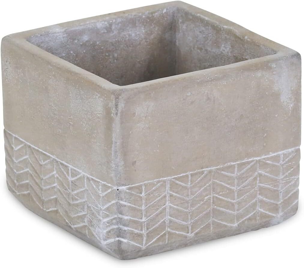 Square Concrete Planter - Large (image for) Square Concrete Planter - Large