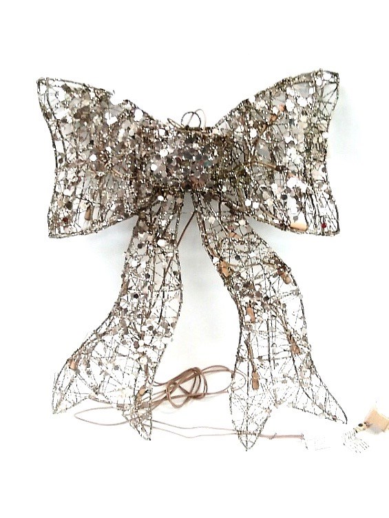 (image for) 15" LED Bow Silver