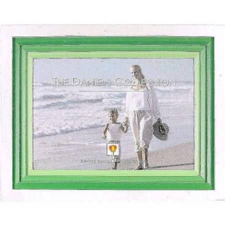 4x6 Frame White W/Green Wood Mat (image for) 4x6 Frame White W/Green Wood Mat