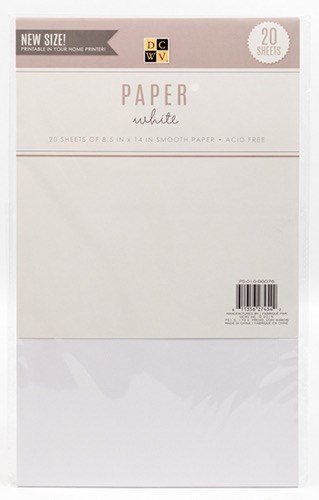(image for) 8.5x14 Whites Paper Pad