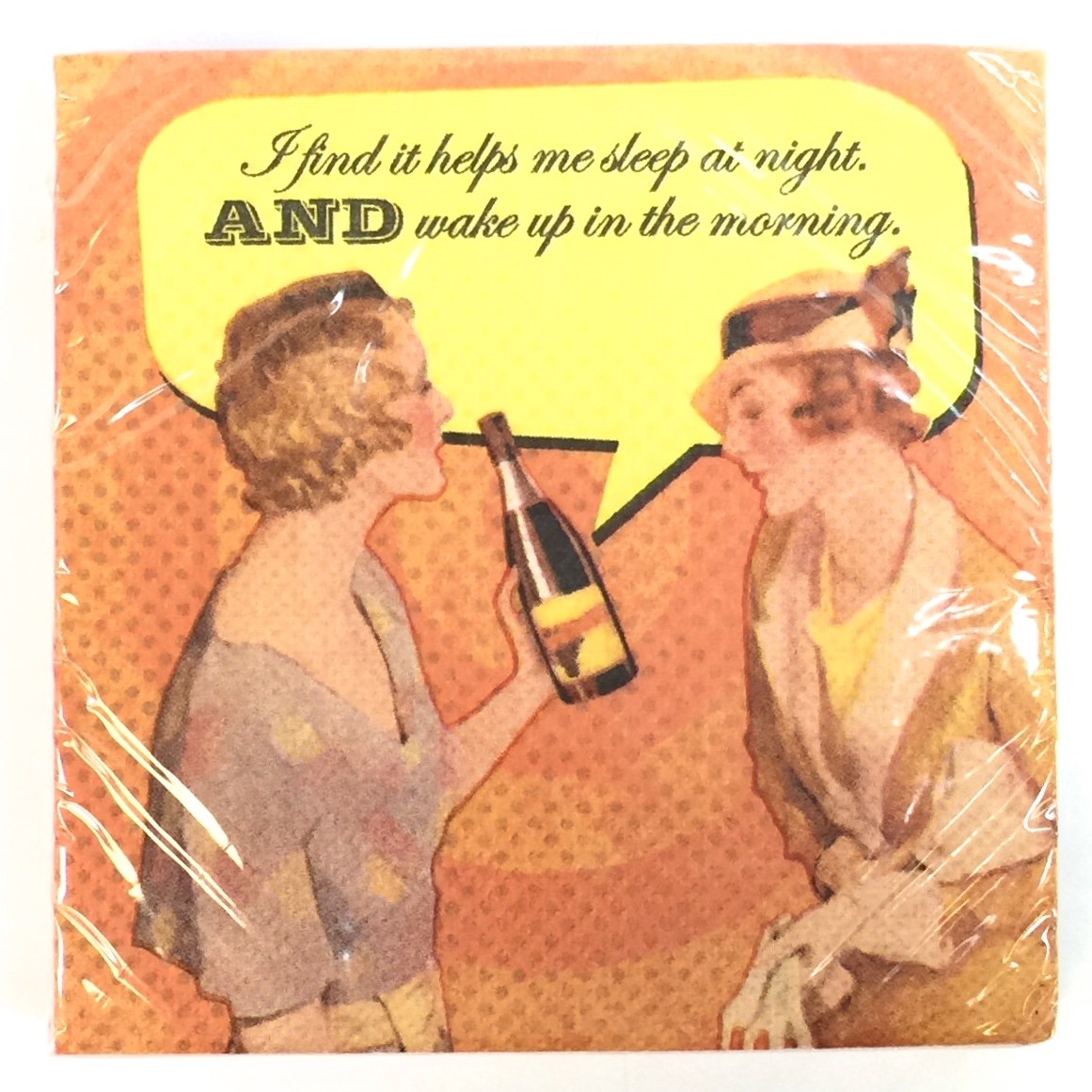 20 Ct Beverage Napkin - "Wake" (image for) 20 Ct Beverage Napkin - "Wake"