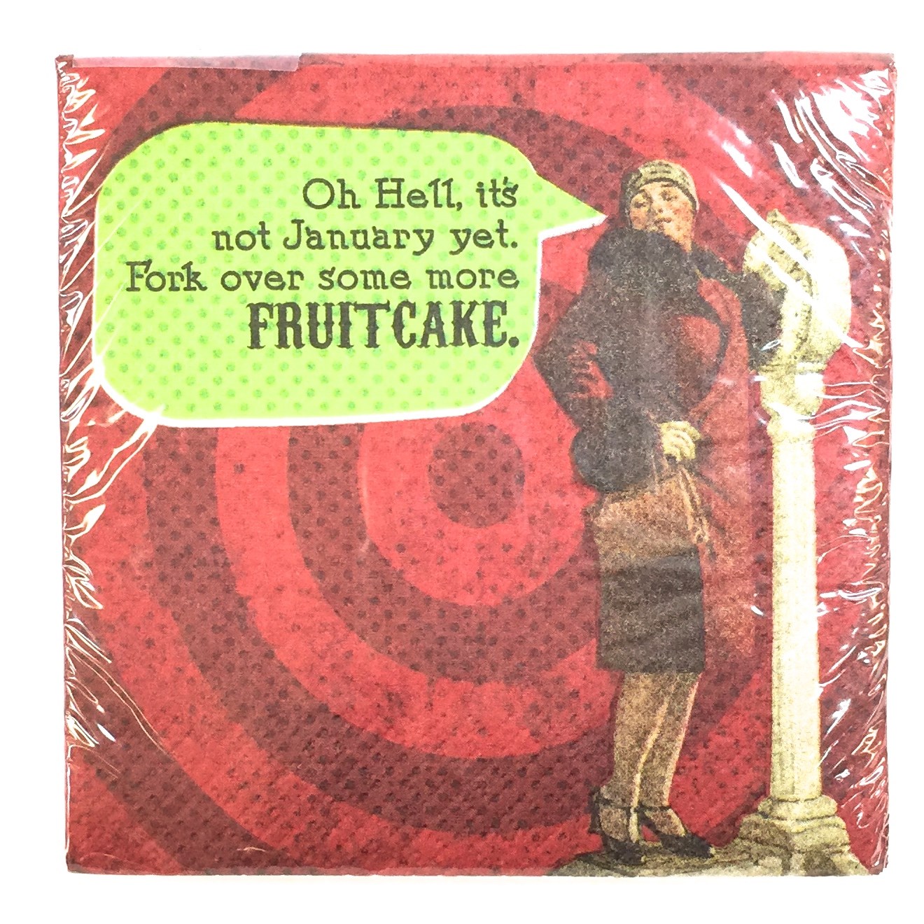20 Ct Beverage Napkin - "Fruitcake" (image for) 20 Ct Beverage Napkin - "Fruitcake"
