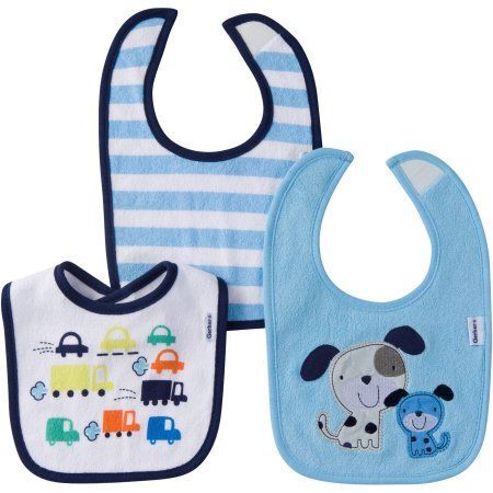 (image for) Baby Bibs 3PK + Tray -  GIRL