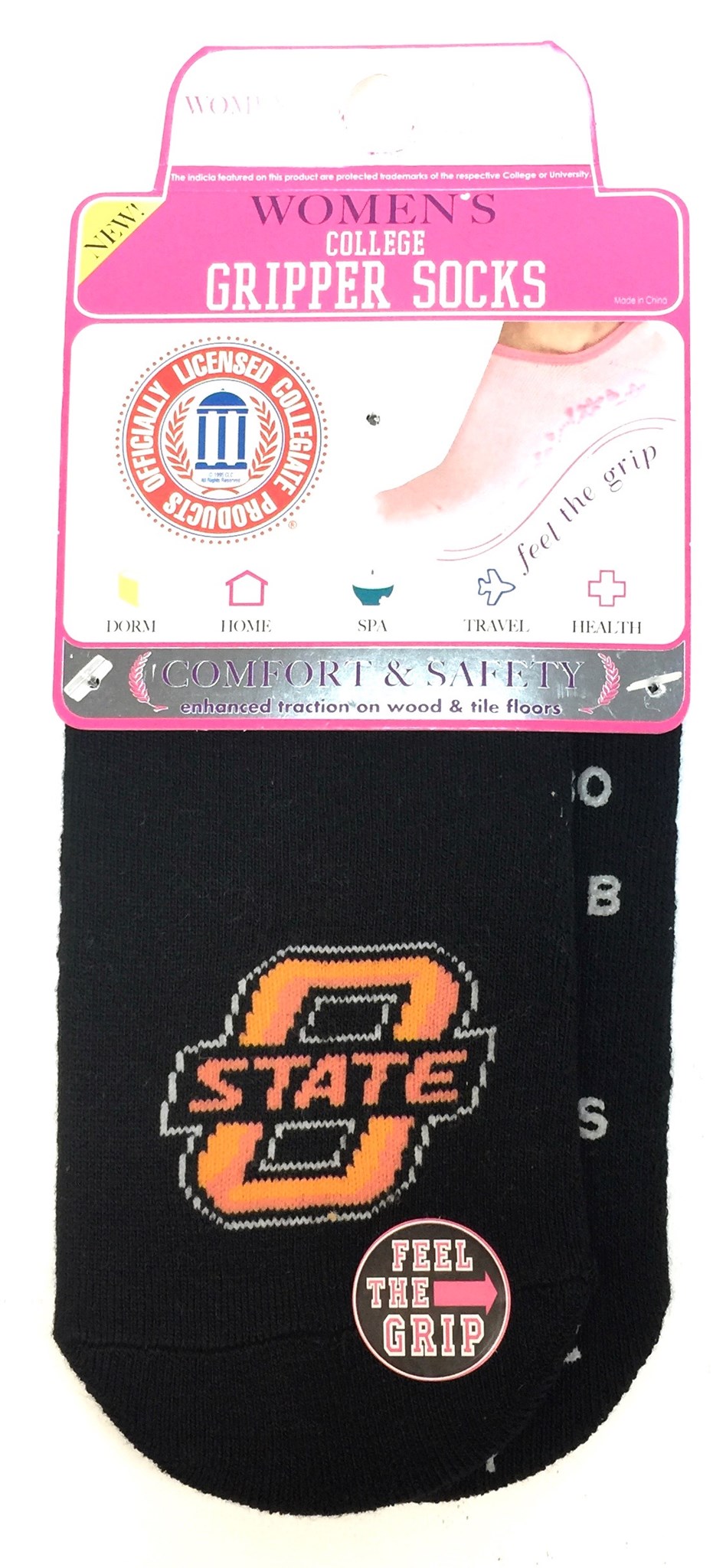 Womens College Gripper Sock - Oklahoma State