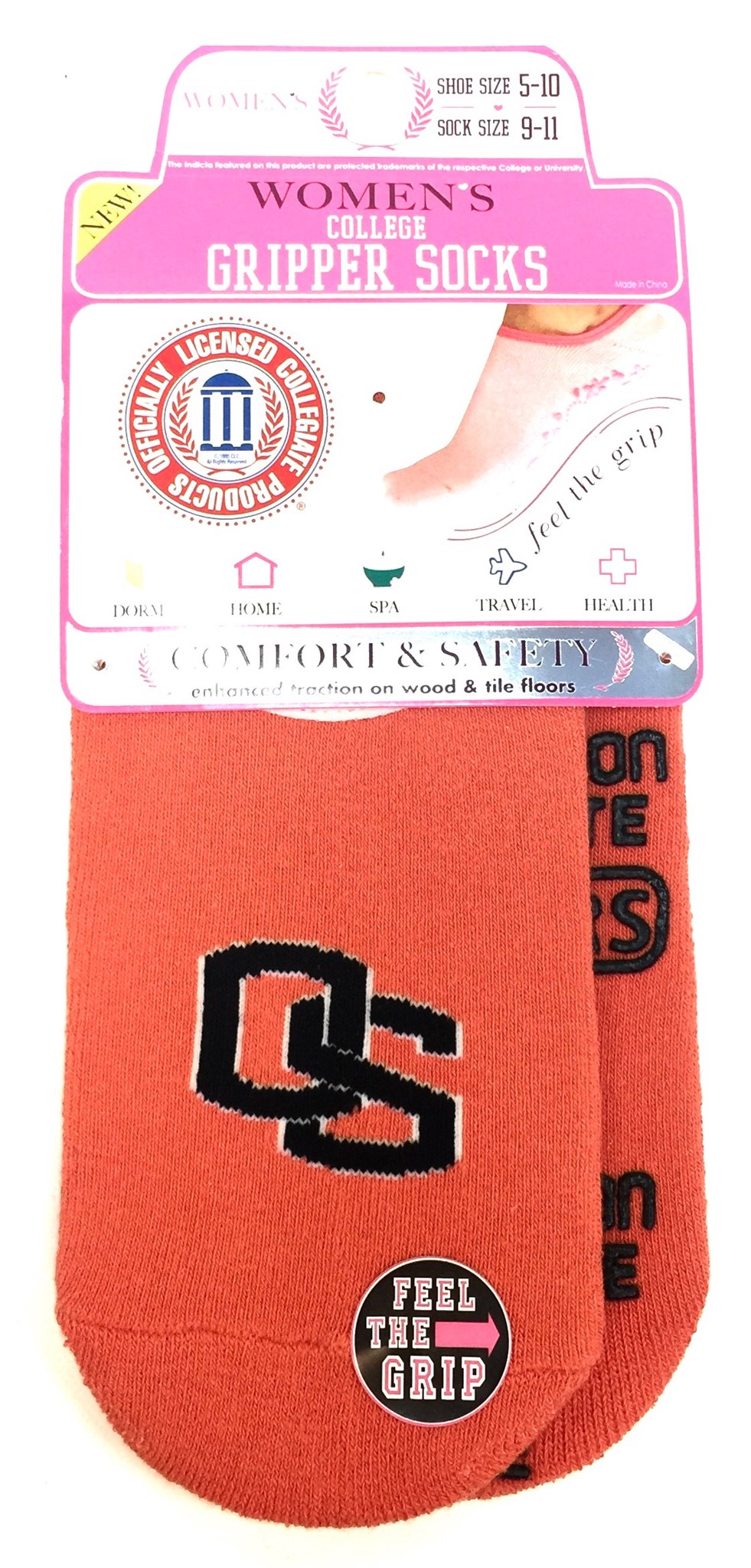Womens College Gripper Sock - Oregon State