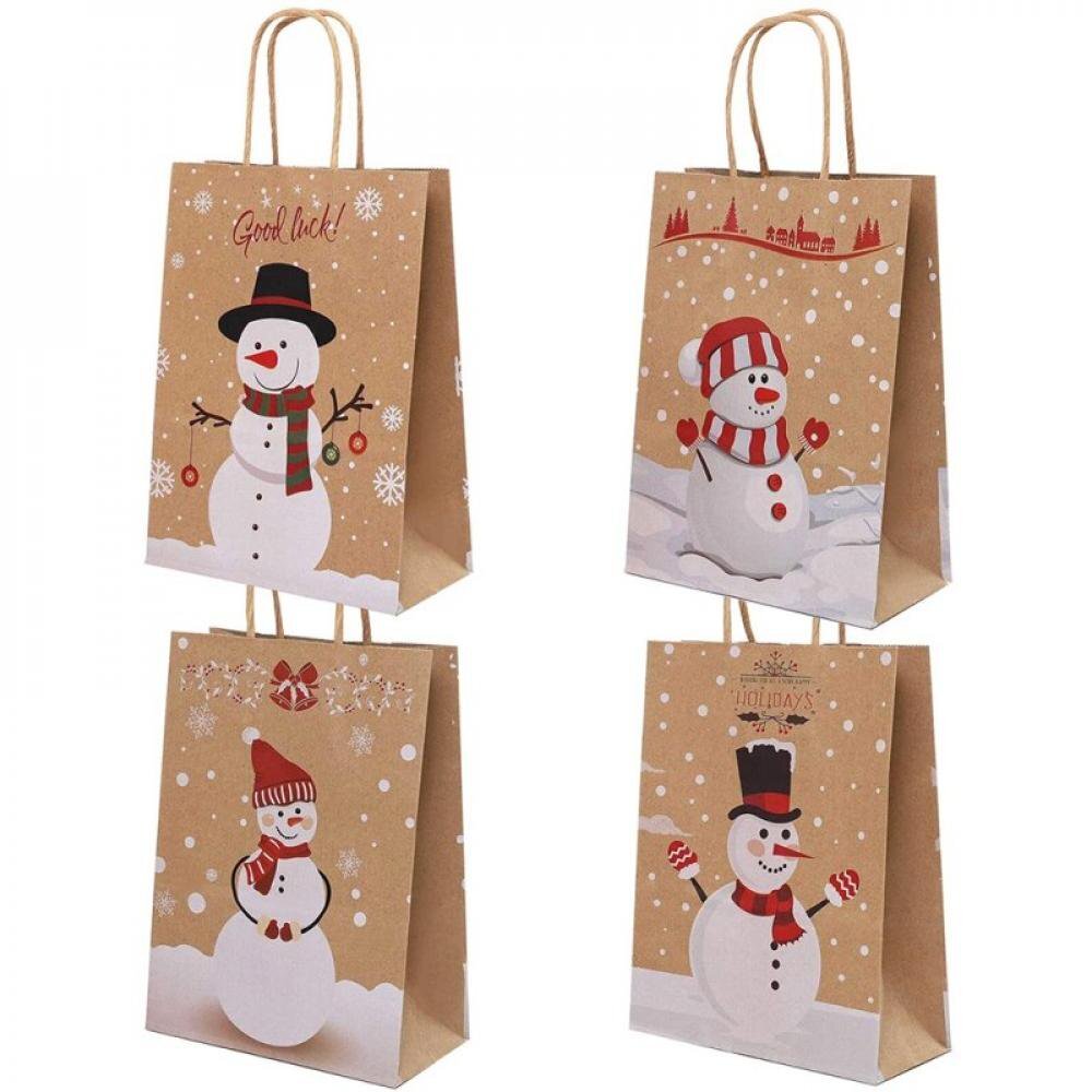 (image for) DIY Christmas Character Kraft Bags