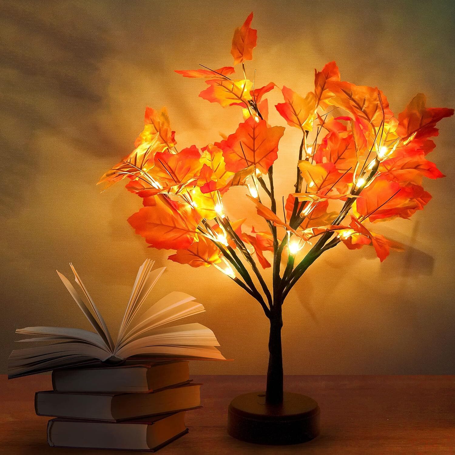 (image for) Artificial Fall LED 21" Lighted Maple Tree
