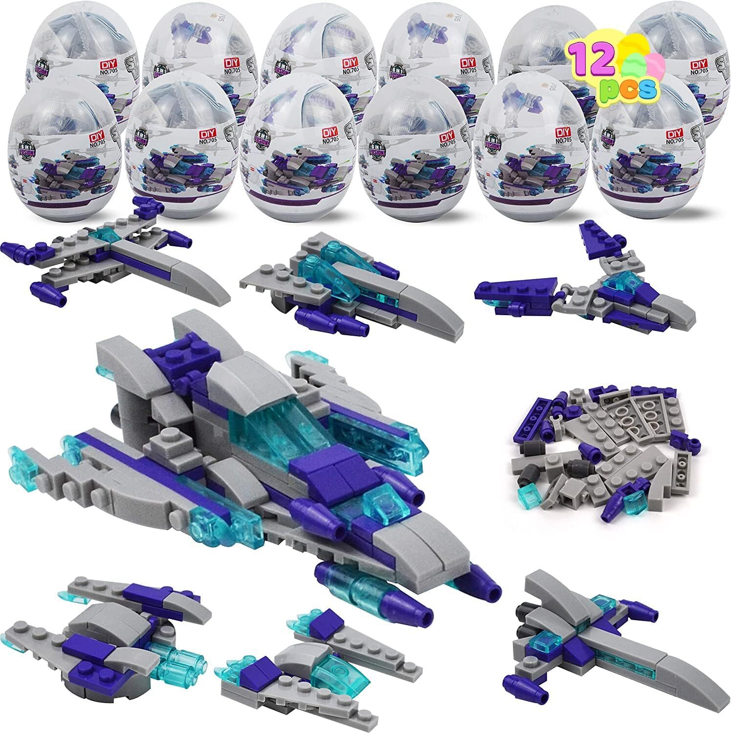 (image for) 12PC Space Ship Building Blocks