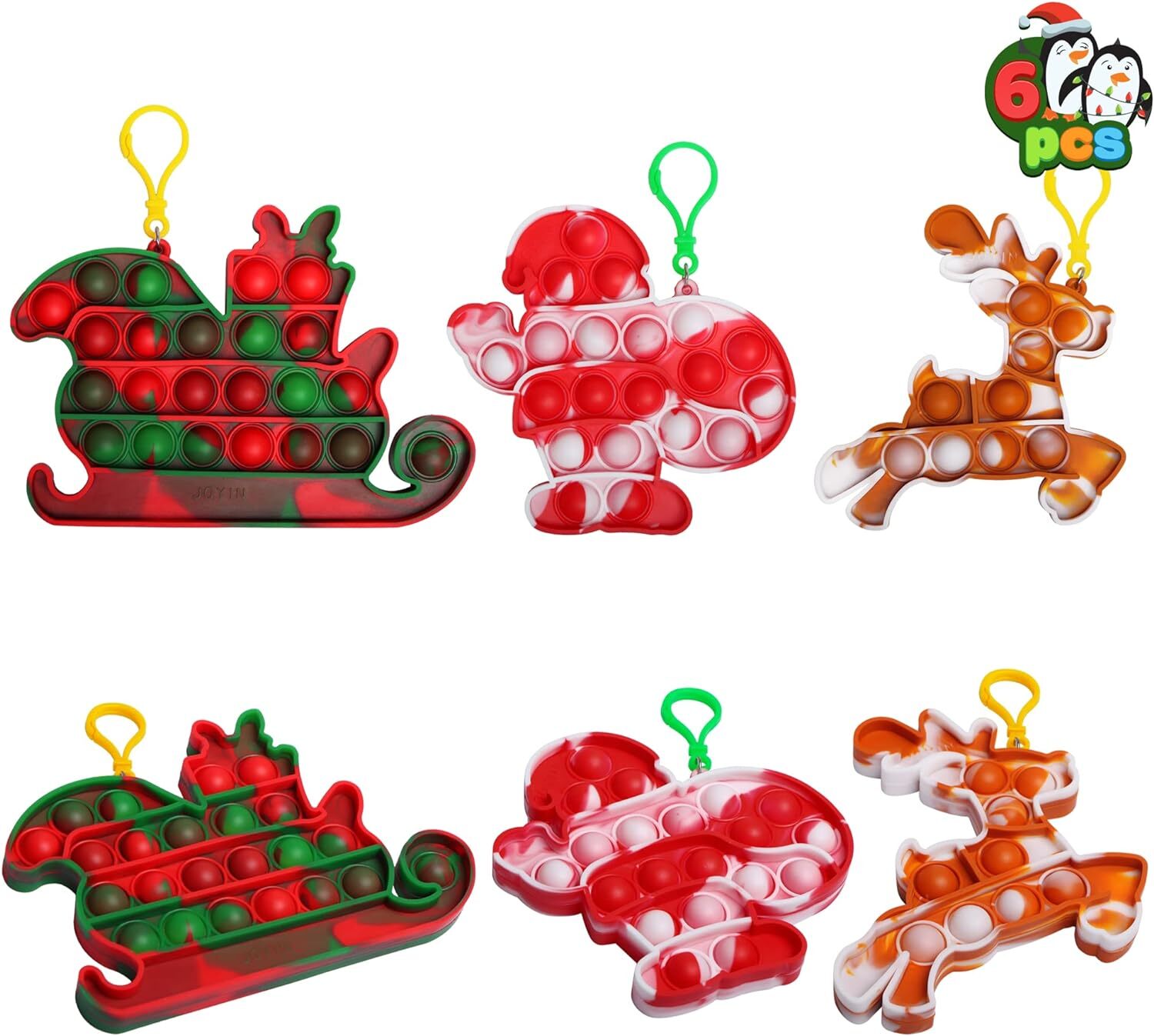 (image for) Christmas 6 Pcs 5'' Fidget Toy
