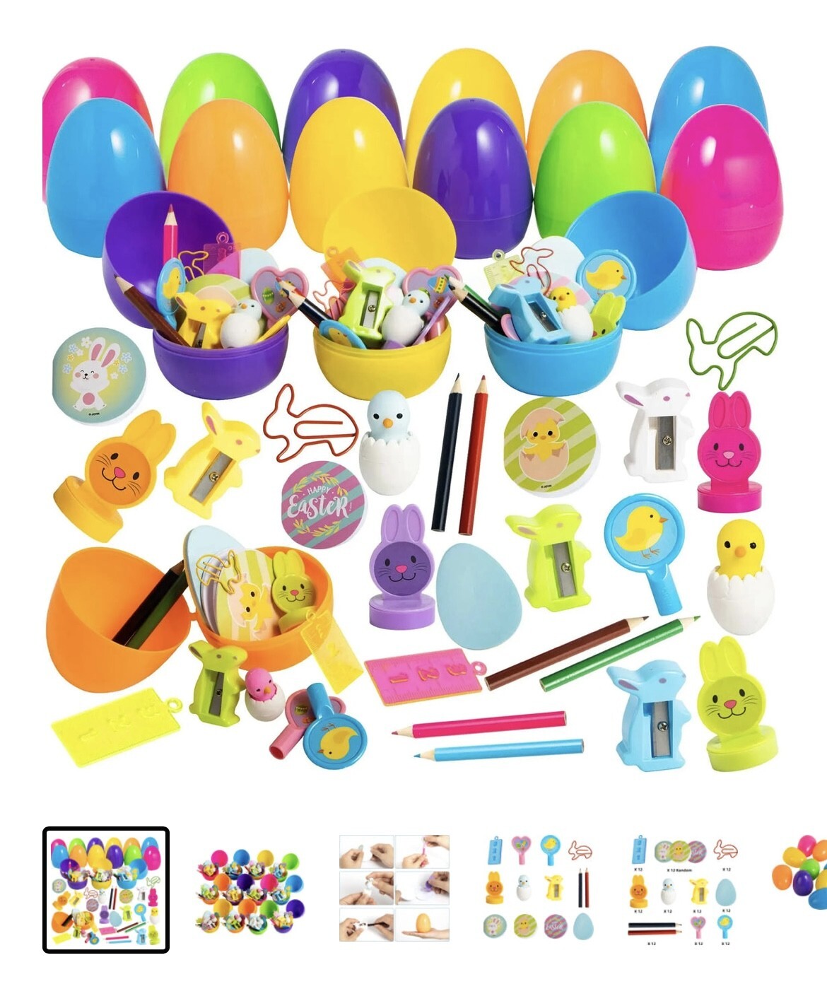 (image for) 12 Set Prefilled Egg with Stationary