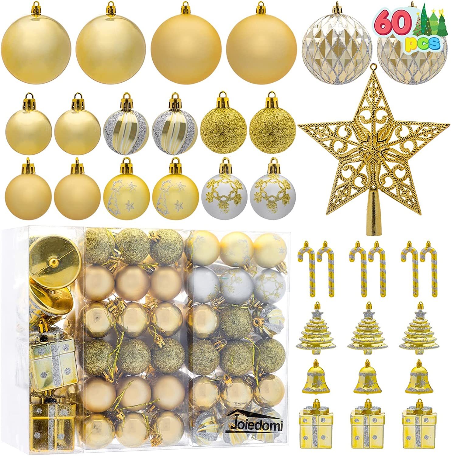 (image for) 66CT Christmas Ornaments - Gold/Silver