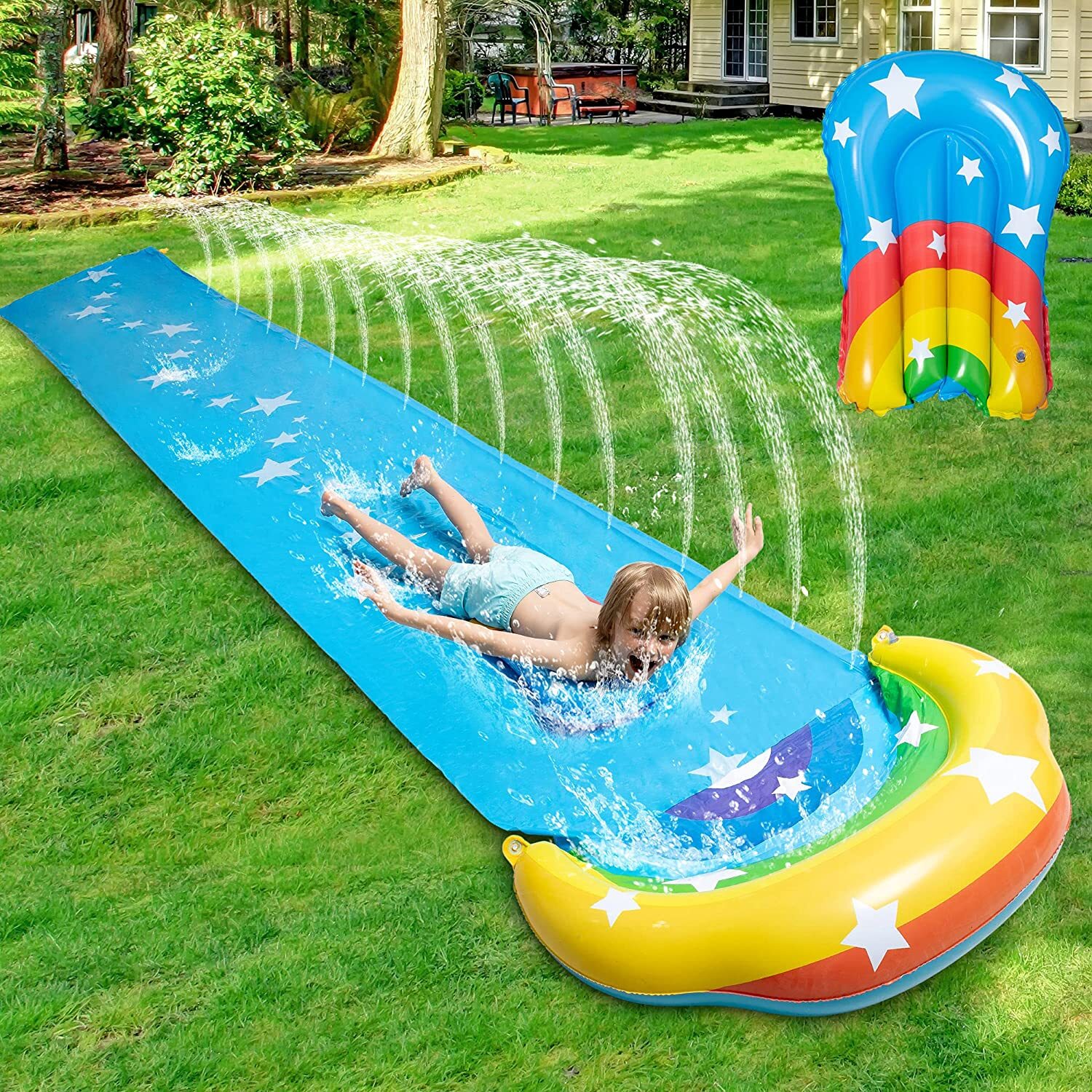 (image for) Sloosh Water Slide With Body Board