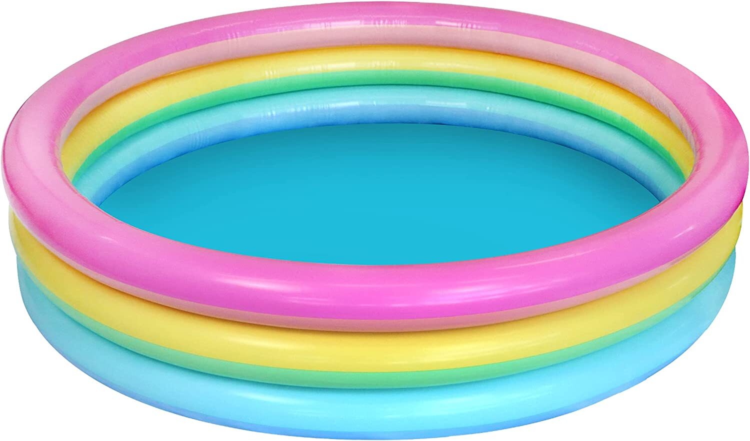 58" Multicolor Inflatable Kiddie Pool
