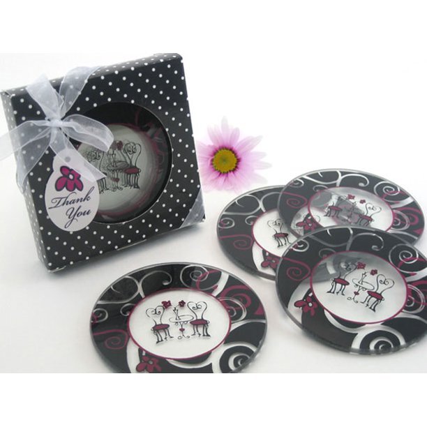 Bistro For Two Glass Coaster Set/2