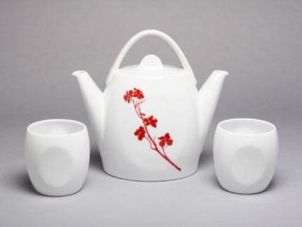 (image for) Duet Tea Set Dogwood Blossom Flame