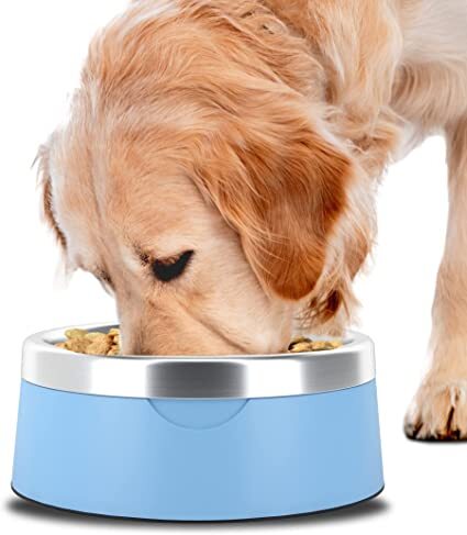 (image for) Stainless Steel  Dog Bowl - Cotton Blue