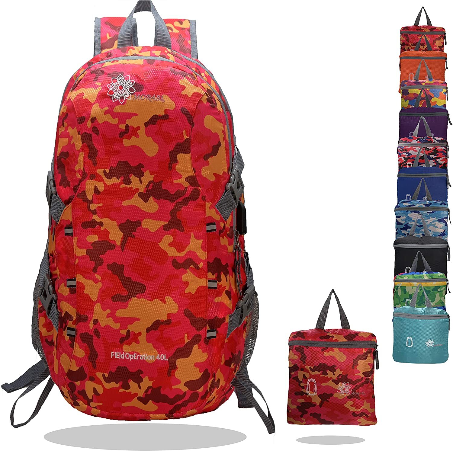 (image for) Camping Backpack - Orange Camo