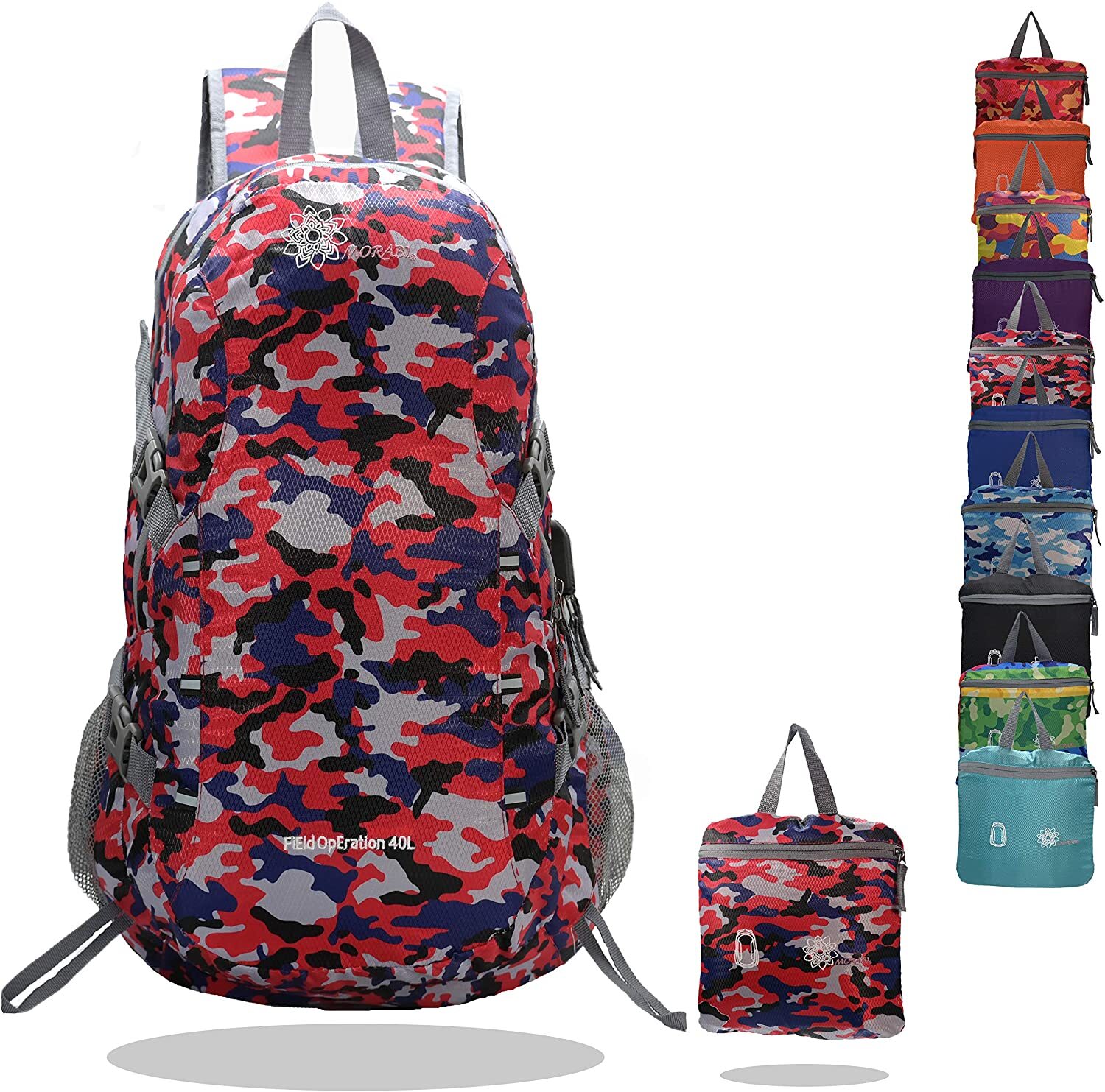Camping Backpack - Red Camo