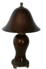 (image for) 14" Mini Lamp - Brown Hi Glaze