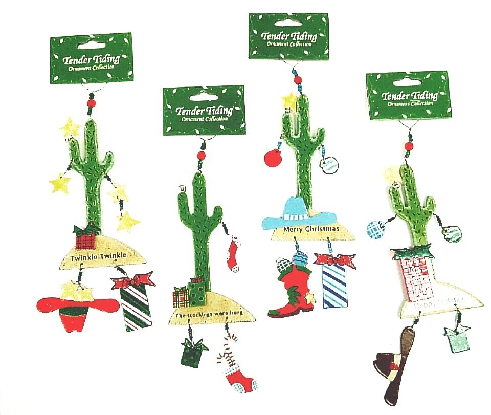 (image for) Tender Tiding Cactus Ornaments Set/4