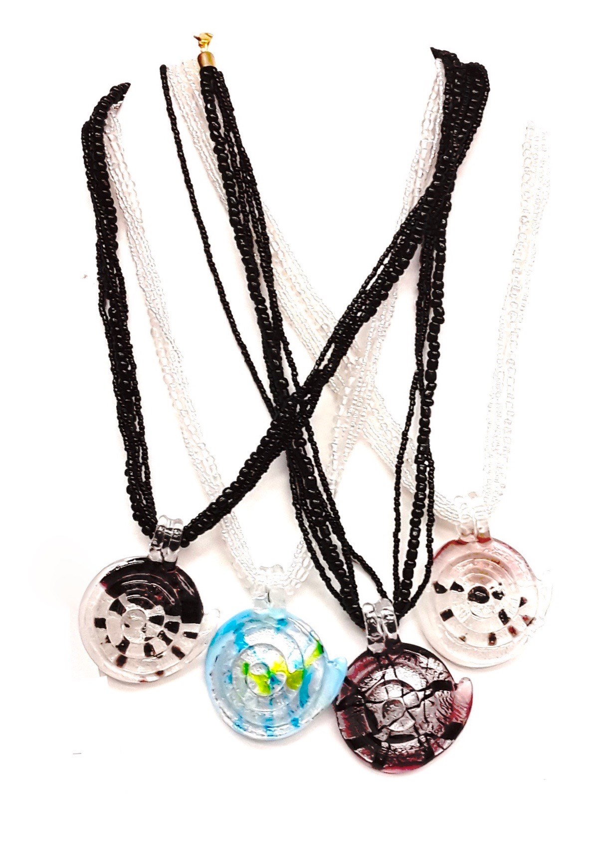 (image for) Spiral Shell Necklace Asst