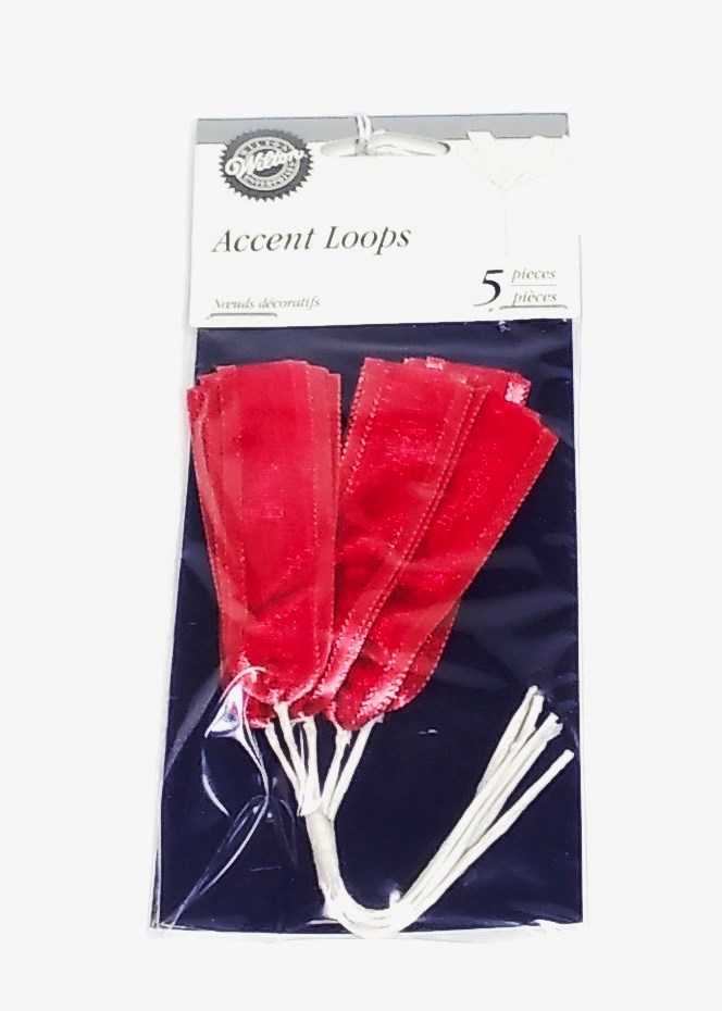 Accent loops red 5 pack (image for) Accent loops red 5 pack