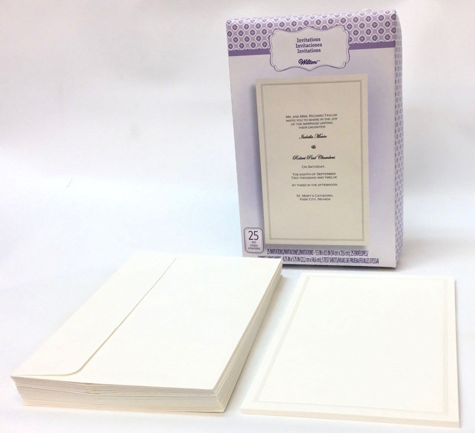 25 Ct Simplistic Ivory Basic Invitation (image for) 25 Ct Simplistic Ivory Basic Invitation